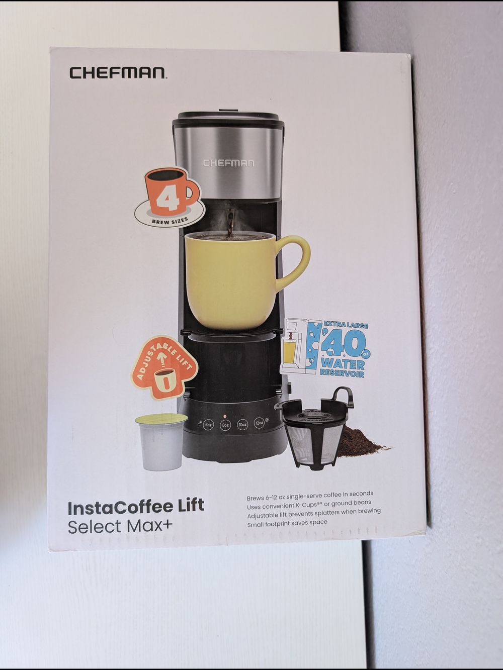 Chefman InstaCoffee Lift Select Max+